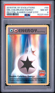 Dbl.Colorless Energy Rev.Foil-N.Amer.Chmp.Stff. Pokemon Xy Evolutions 90 NM PSA