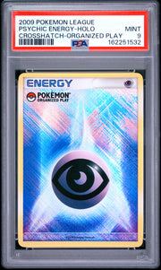 Psychic Energy-Holo Crosshatch-Organized Play Pokemon League Play! Promo NM PSA