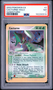 Cacturne-Holo Sandstorm Pokemon Ex Sandstorm 2 NM PSA 7