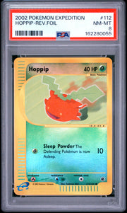 Hoppip-Rev.Foil Pokemon Expedition 112 NM PSA 8