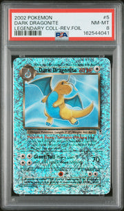 Dark Dragonite Legendary Coll-Rev.Foil Pokemon Legendary Collection 5 NM PSA 8