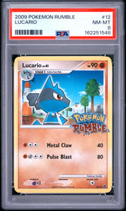 Lucario Pokemon Rumble 12 NM PSA 8