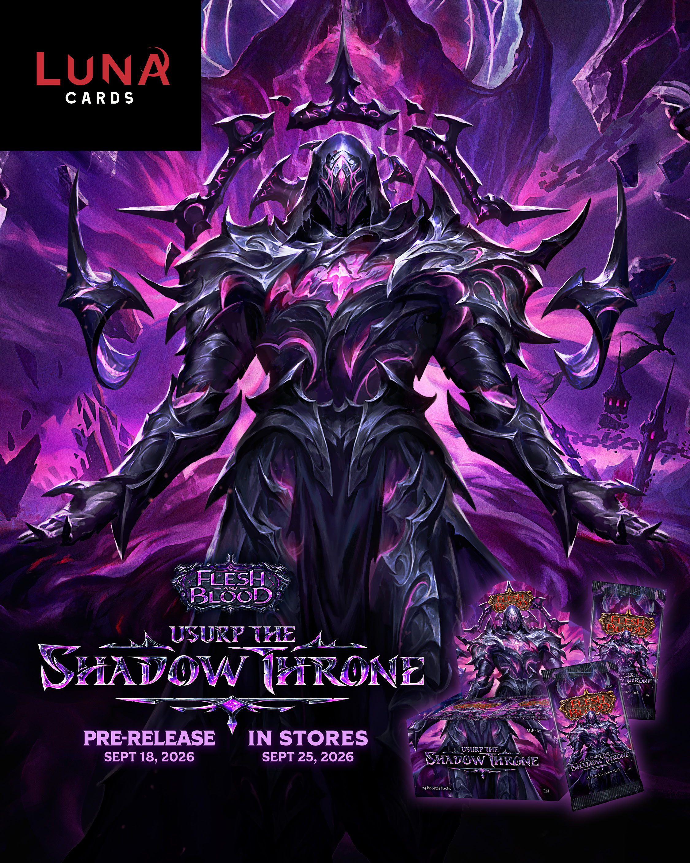 Flesh and Blood: Usurp the Shadow Throne Pre-Release at Luna Cards!