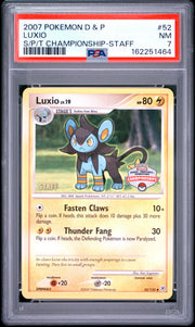 Luxio S/P/T Championship-Staff Pokemon Diamond & Pearl 52 NM PSA 7