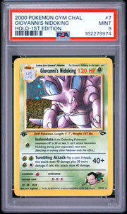 Giovanni'S Nidoking Holo-1st Edition Pokemon Gym Challenge 7 NM PSA 9