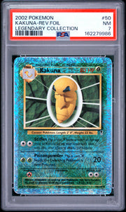 Kakuna-Rev.Foil Legendary Collection Pokemon Legendary Collection 50 NM PSA 7