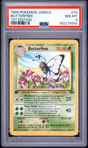 Butterfree 1st Edition Pokemon Jungle 33 NM PSA 8