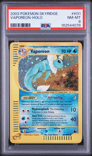 Vaporeon-Holo Pokemon Skyridge H31 NM PSA 8