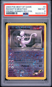 Rocket'S Mewtwo Promo-Winner-Rev.Foil Pokemon Best Of Game Promo 8 NM PSA 8