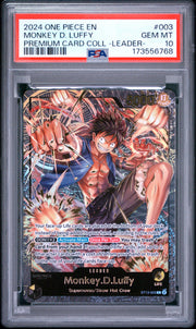 Monkey D. Luffy One Piece Premium Card Collection Leader Collection 003 NM PSA 10