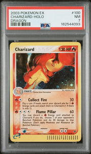 Charizard-Holo Dragon Pokemon Ex Dragon 100 NM PSA 7