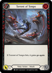 Torrent of Tempo (Yellow) [CRU070] (Crucible of War)  1st Edition Normal