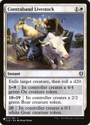 Contraband Livestock [The List]
