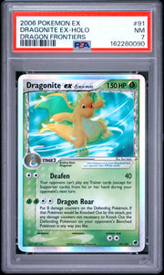 Dragonite Ex-Holo Dragon Frontiers Pokemon Ex Dragon Frontiers 91 NM PSA 7