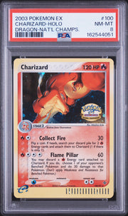 Charizard-Holo Dragon-Nat'L Champs. Pokemon Ex Dragon 100 NM PSA 8