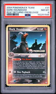 Dark Houndoom Rckt.Returns-Prerelease Pokemon Ex Team Rocket Returns 37 NM PSA 8