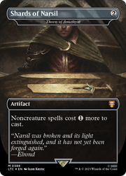 Shards of Narsil - Thorn of Amethyst (Borderless) (Surge Foil Realms and Relics) [The Lord of the Rings: Tales of Middle-Earth Commander]