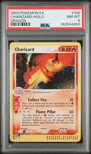 Charizard-Holo Dragon Pokemon Ex Dragon 100 NM PSA 8