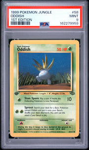 Oddish 1st Edition Pokemon Jungle 58 NM PSA 9