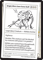 Brigid, Who's Seen Some Stuff [Mystery Booster 2 Playtest Cards]