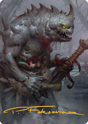 Gray Slaad Art Card (Gold-Stamped Signature) [Commander Legends: Battle for Baldur's Gate Art Series]