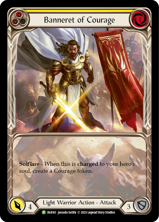 Banneret of Courage [FAB161] (Promo)  Rainbow Foil