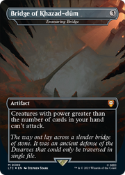 Bridge of Khazad-dum - Ensnaring Bridge (Borderless) (Surge Foil Realms and Relics) [The Lord of the Rings: Tales of Middle-Earth Commander]