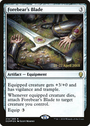 Forebear's Blade [Dominaria Prerelease Promos]