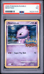 Mewtwo Pokemon Rumble 9 NM PSA 7