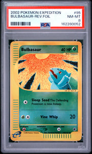 Bulbasaur-Rev.Foil Pokemon Expedition 95 NM PSA 8