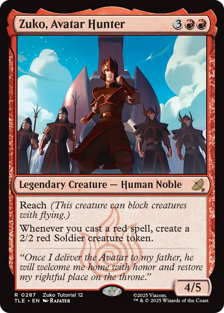 Zuko, Avatar Hunter (0287) [Avatar: The Last Airbender: Eternal-Legal]