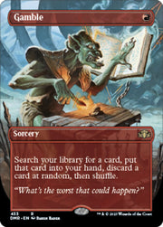 Gamble (Borderless Alternate Art) [Dominaria Remastered]