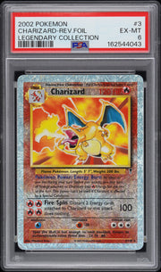Charizard-Rev.Foil Legendary Collection Pokemon Legendary Collection 3 NM PSA 6