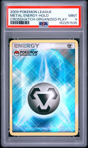 Metal Energy-Holo Crosshatch-Organized Play Pokemon League Play! Promo NM PSA 9