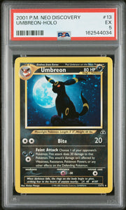 Umbreon-Holo Pokemon Neo Discovery 13 NM PSA 5