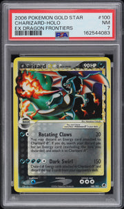Charizard-Holo Ex Dragon Frontiers Pokemon Ex Dragon Frontiers 100 NM PSA 7