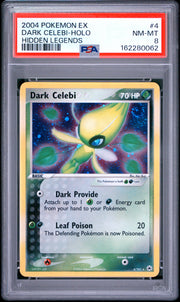 Dark Celebi-Holo Hidden Legends Pokemon Ex Hidden Legends 4 NM PSA 8