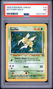 Scyther-Holo Pokemon Jungle 10 NM PSA 7