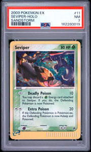 Seviper-Holo Sandstorm Pokemon Ex Sandstorm 11 NM PSA 7