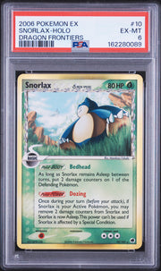Snorlax-Holo Dragon Frontiers Pokemon Ex Dragon Frontiers 10 NM PSA 6