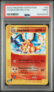 Charizard-Rev.Foil Pokemon Expedition 39 NM PSA 9