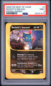 Rocket'S Sneasel Promo-Winner Pokemon Best Of Game Promo 5 NM PSA 9