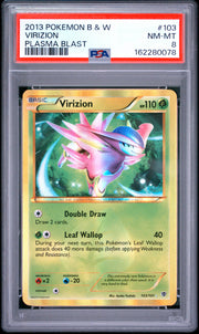 Virizion Plasma Blast Pokemon Black & White Plasma Blast 103 NM PSA 8