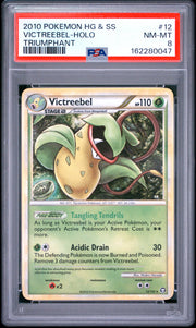Victreebel-Holo Triumphant Pokemon Heartgold & Soulsilver Triumphant 12 NM PSA 8