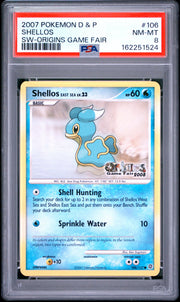 Shellos Sw-Origins Game Fair Pokemon Diamond & Pearl Secret Wonders 106 NM PSA 8
