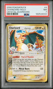 Charizard-Holo Crystal Guardians Pokemon Ex Crystal Guardians 4 NM PSA 7
