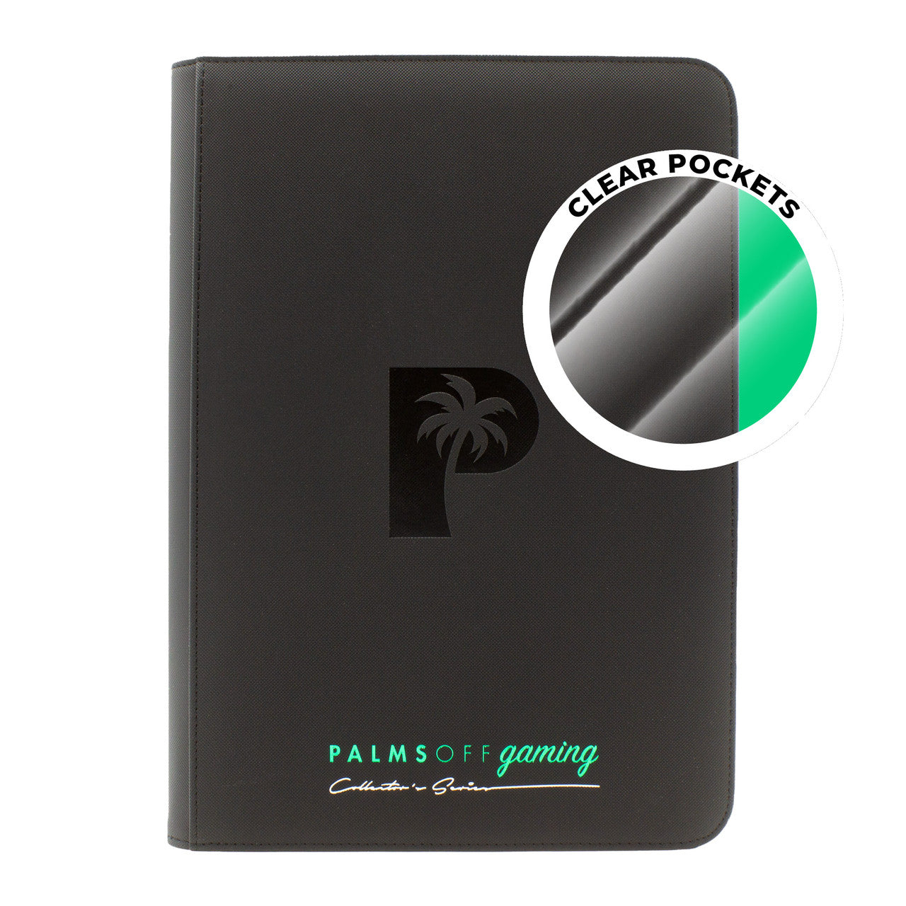 Palms off Gaming - Collector's Series Top Loader Zip Binder - CLEAR