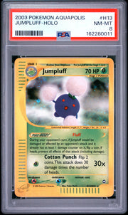 Jumpluff-Holo Pokemon Aquapolis H13 NM PSA 8