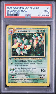 Bellossom-Holo 1st Edition Pokemon Neo Genesis 1st Edition 3 NM PSA 9