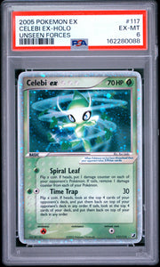 Celebi Ex-Holo Unseen Forces Pokemon Ex Unseen Forces 117 NM PSA 6